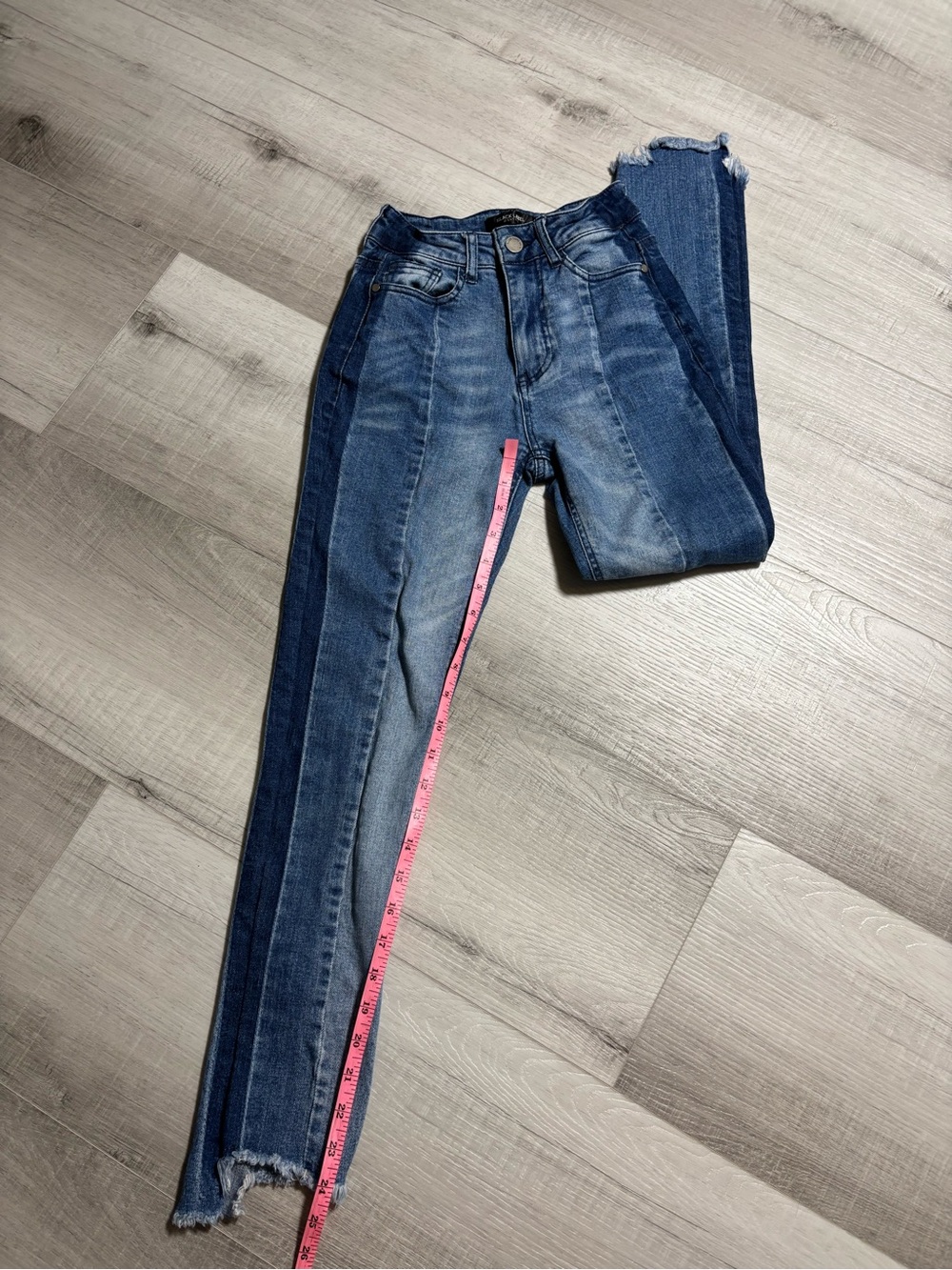 Black Label C’est Toi High Rise Raw Hem Skinny Jeans Size 0 - Picture 10 of 15